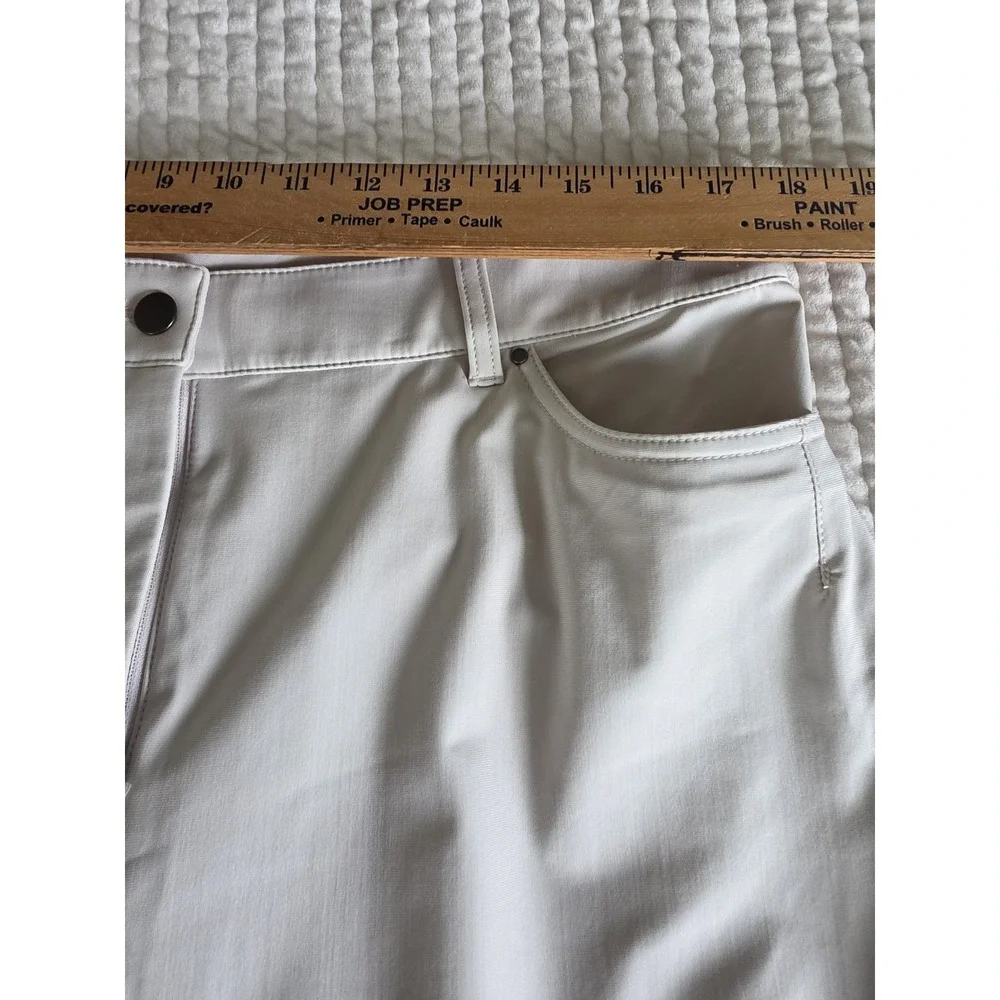 Lululemon City Sleek Athleisure Wide Leg Casual Pant Womens Sz 33 Beige